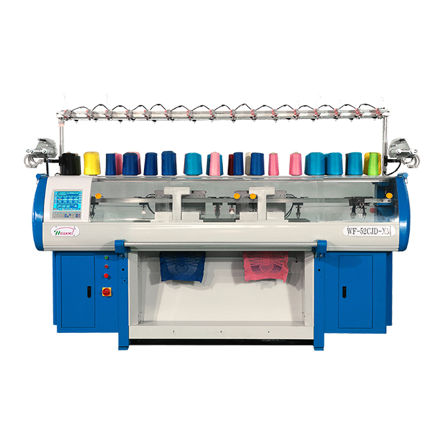 WF-52CJD-XM 2+2 System Computerized Shoes Uppers Flat Knitting Machine